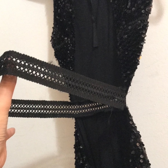 Olivaceous Black Sequin Dress - Picture 9 of 10